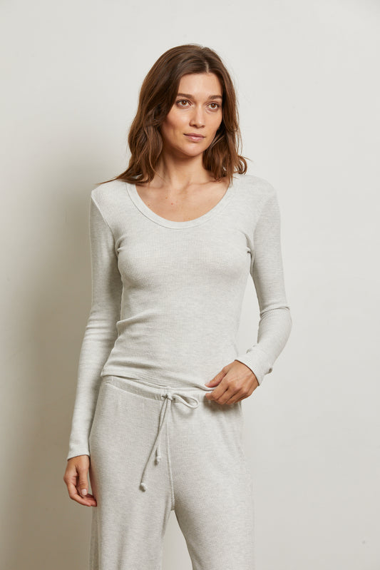 Esme Brushed Waffle Long Sleeve