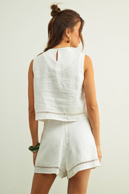 LINEN SHORTS