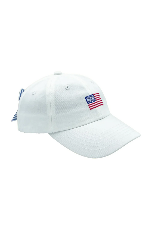 American Flag Bow Baseball Hat