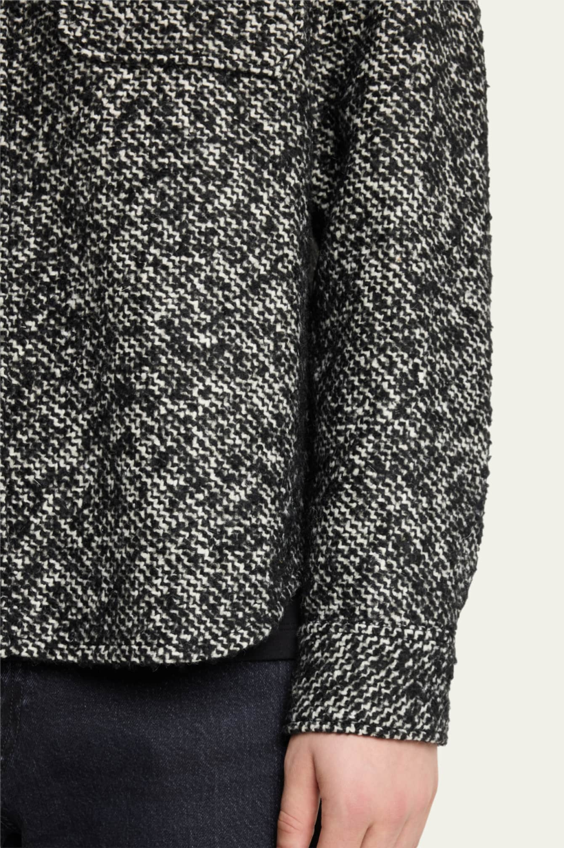 Tweed Textured Overshirt Jacket