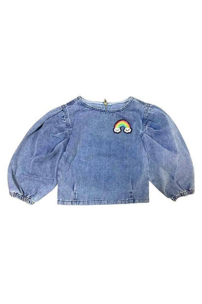 Rainbow Puff Sleeve Shirt