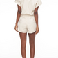 Meg Short Sleeve Zip Front Romper - More colors
