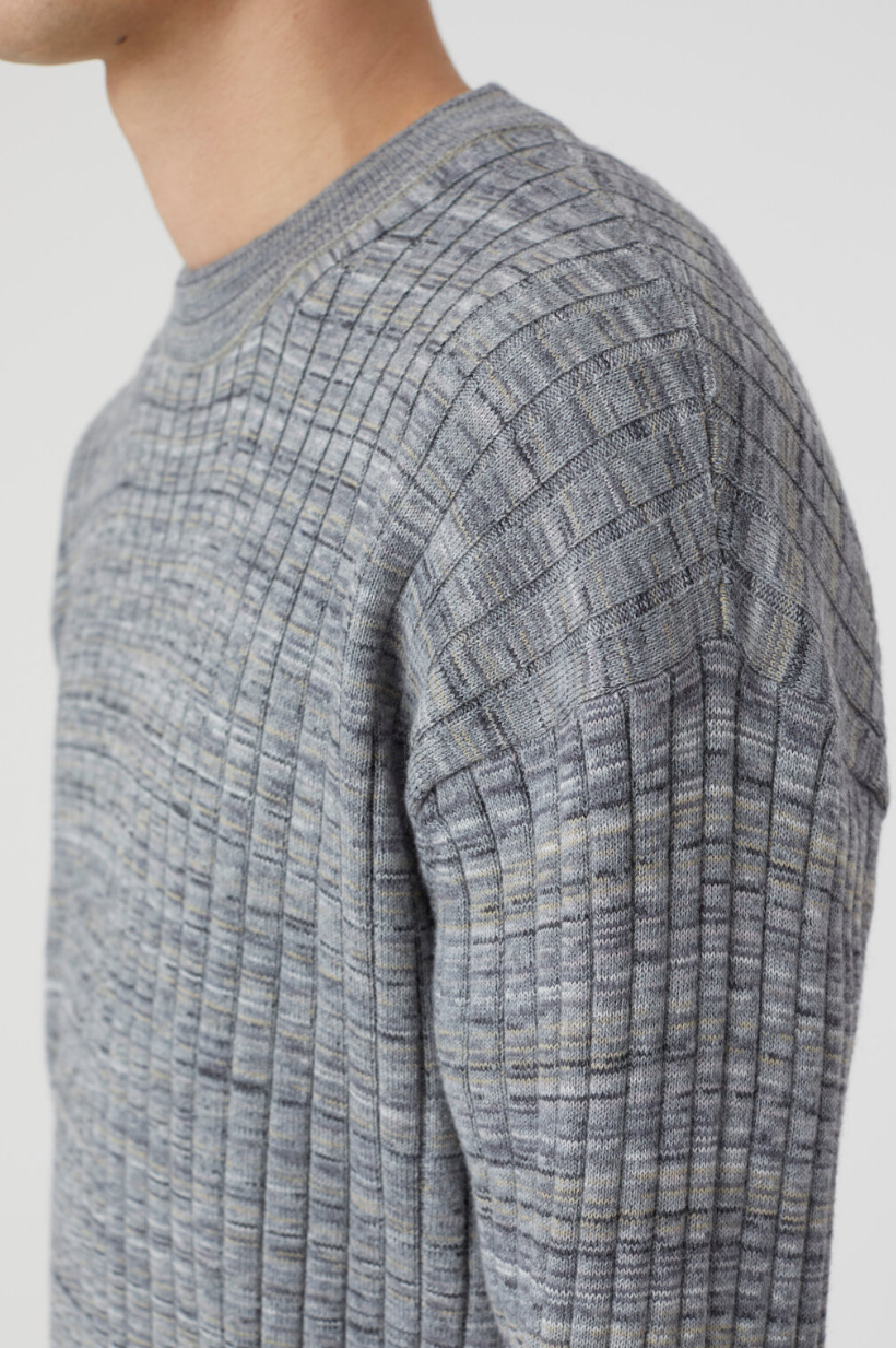 Crew Neck Ribbed Jumper