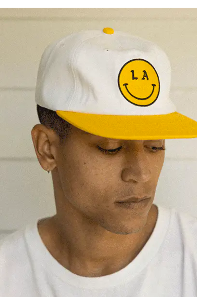 Be Happy Two Tone Snapback Hat