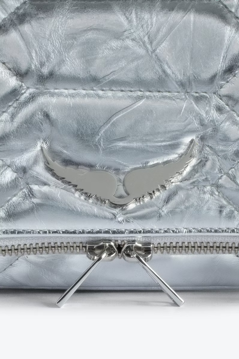 Rock XL Quilted Metallic Handbag