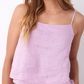 Layered Button Back Cami
