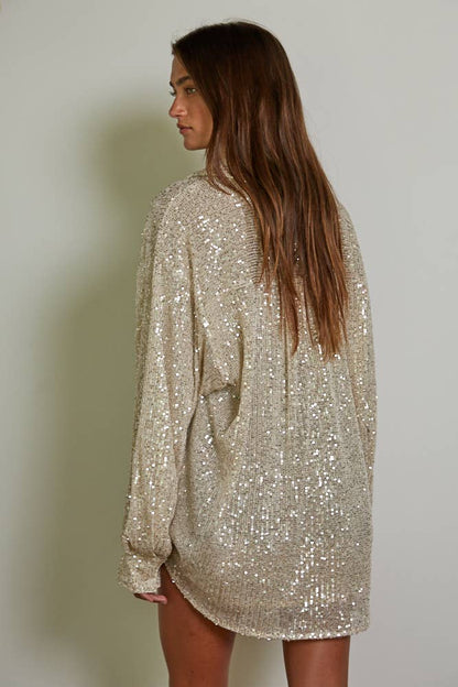 Sequin Tunic Shirt