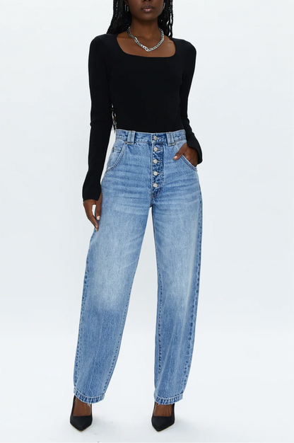 Ezra High Rise Relaxed Taper Jeans