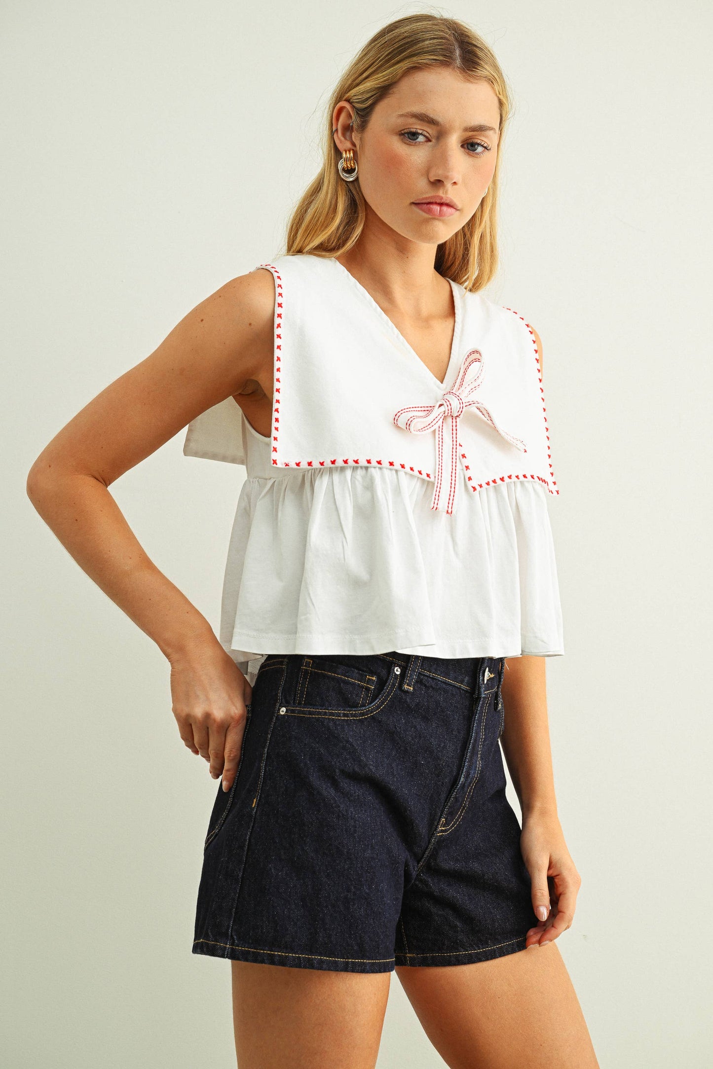 SAILOR COLLAR  TOP