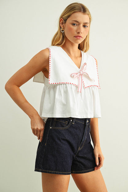 SAILOR COLLAR  TOP
