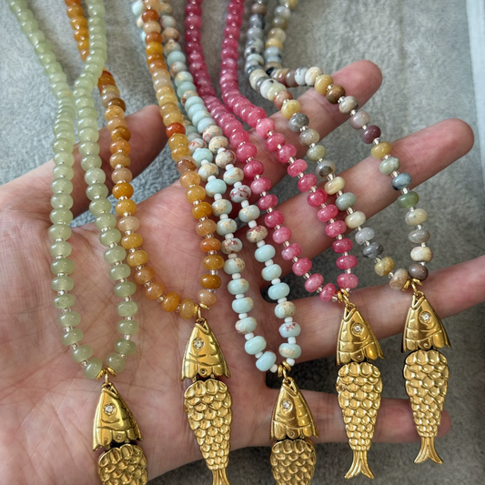 Isla Fish Beaded Necklace