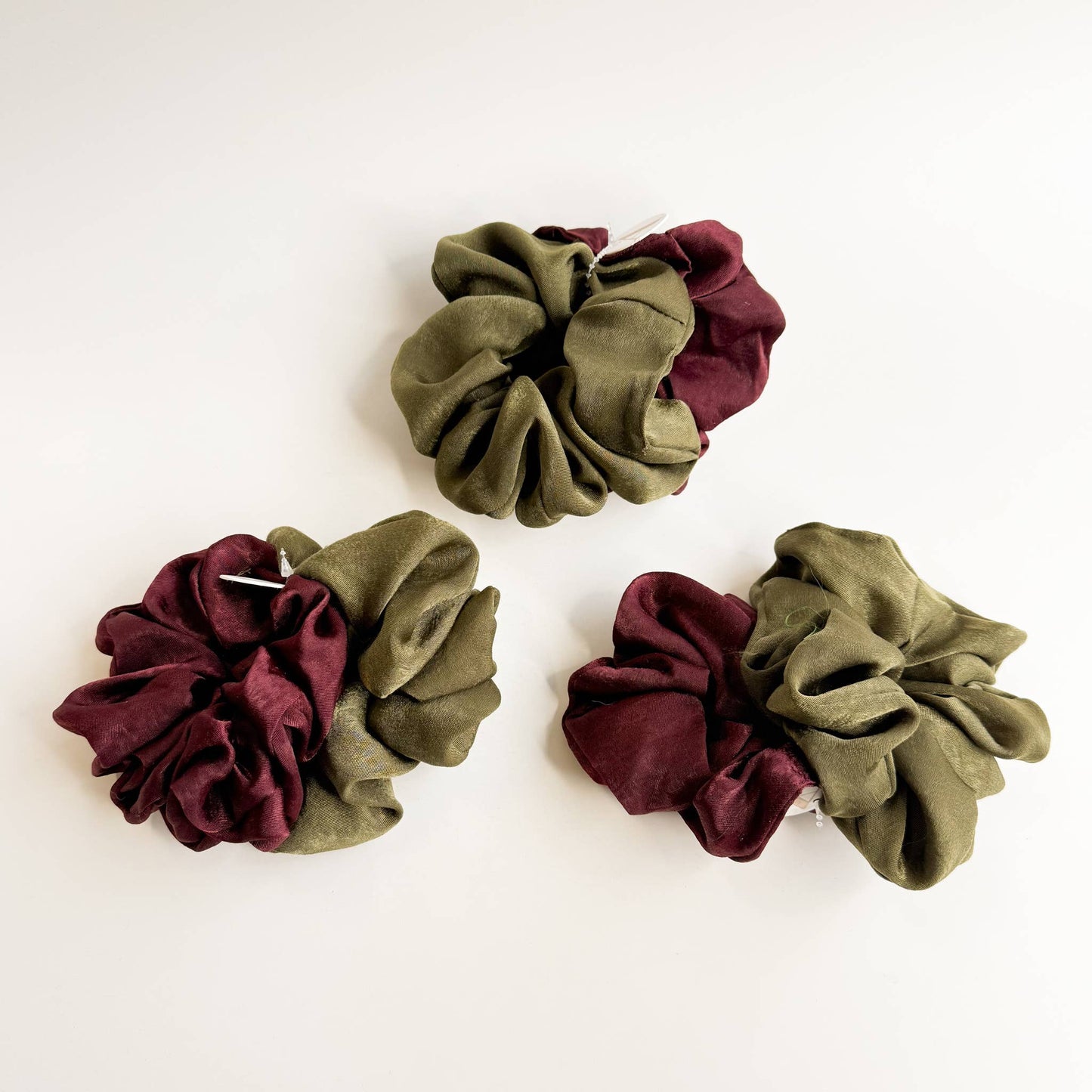 Christmas Satin Scrunchies (Set of 2)