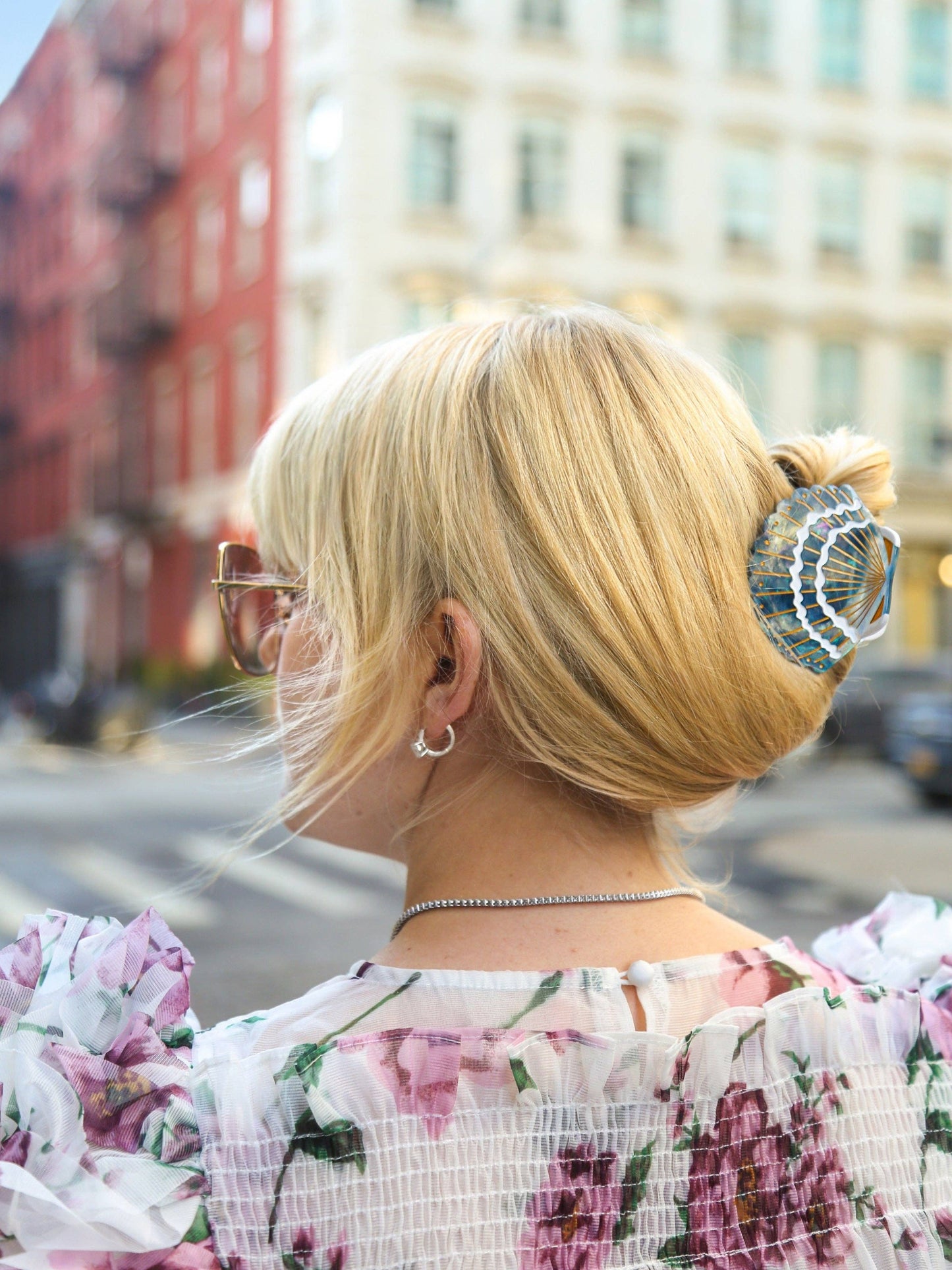 Hand-painted Seashell Claw Hair Clip | Eco-Friendly
