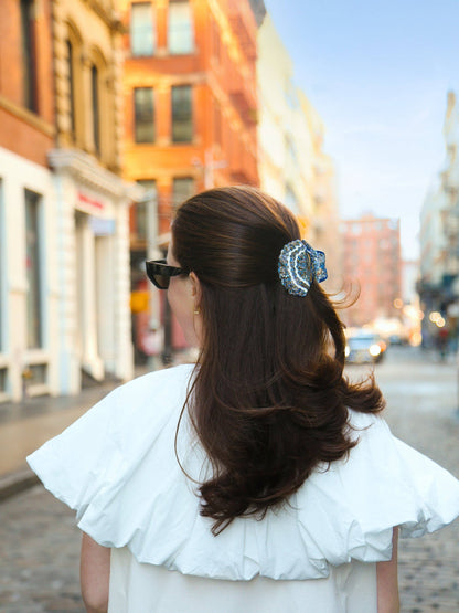 Hand-painted Seashell Claw Hair Clip | Eco-Friendly