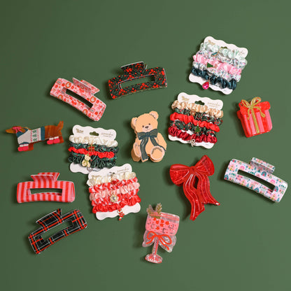 Shape Up Claw Clip-Red Bow