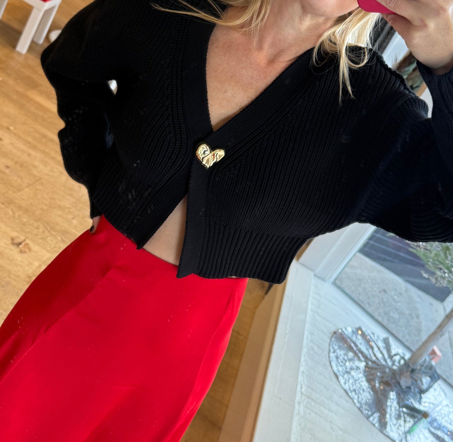 Heart Sweater Cardigan