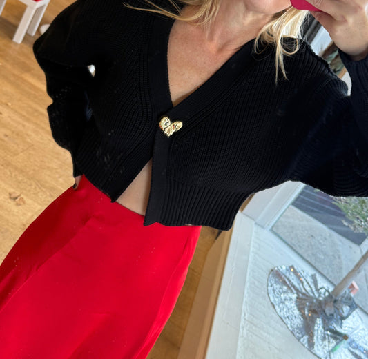 Heart Sweater Cardigan
