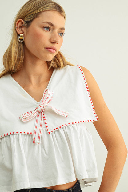 SAILOR COLLAR  TOP