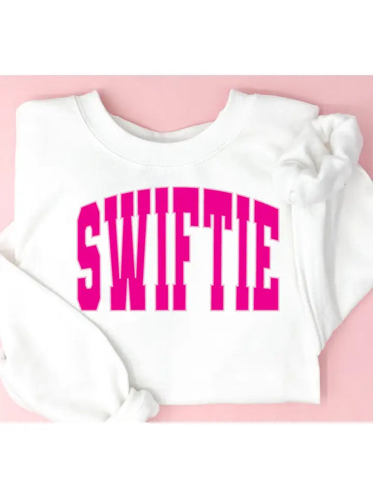 Pink Varsity Swiftie Sweatshirt