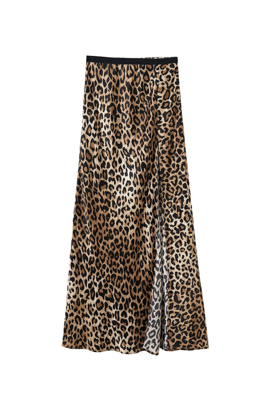 Yennifer Leopard Skirt