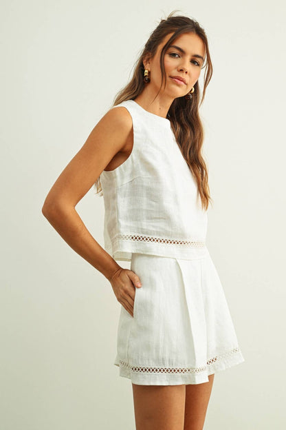 LINEN SHORTS