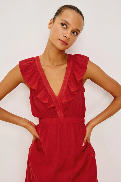 Beaux Dress-Tomato