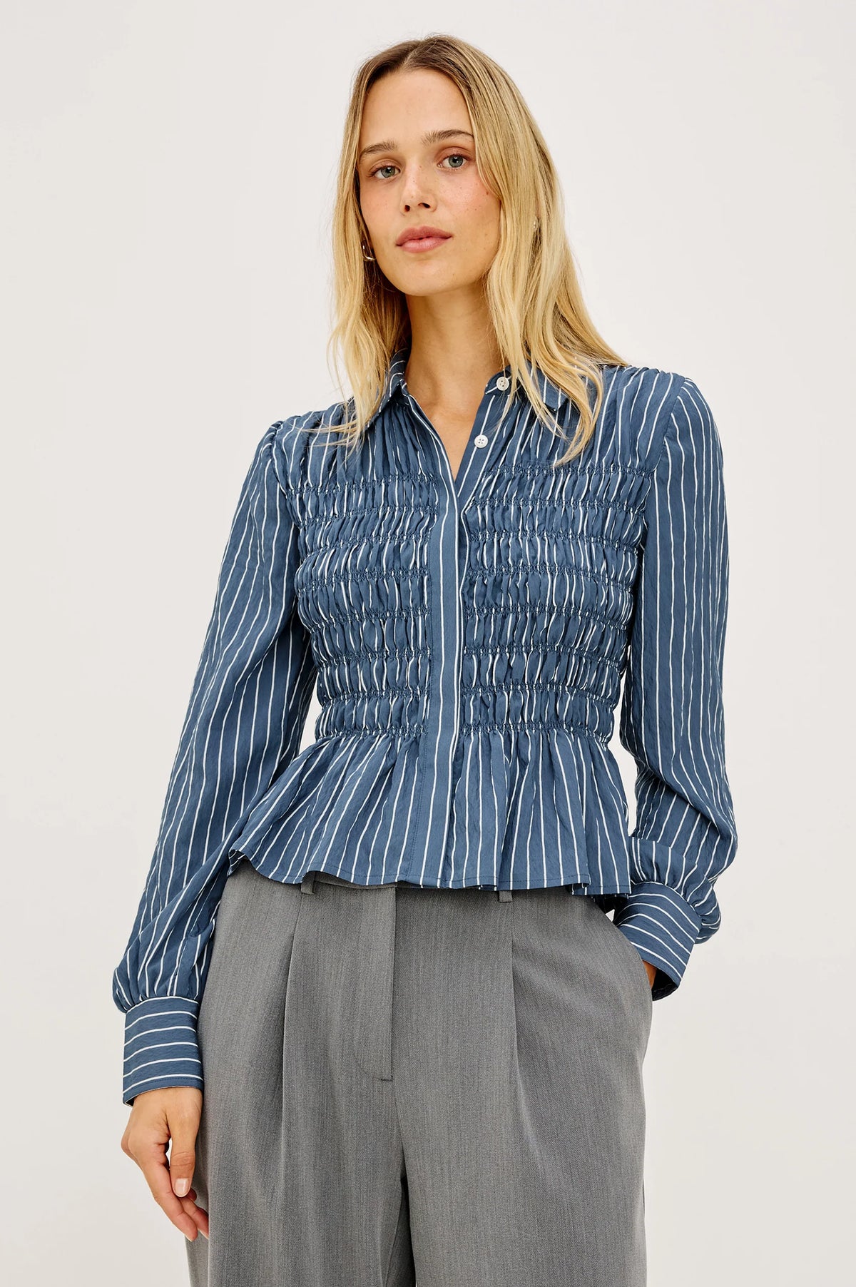 Bradshaw-Indigo Stripe
