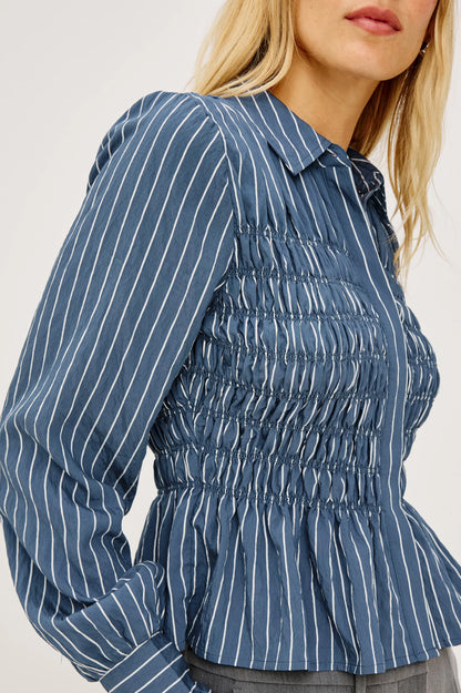 Bradshaw-Indigo Stripe