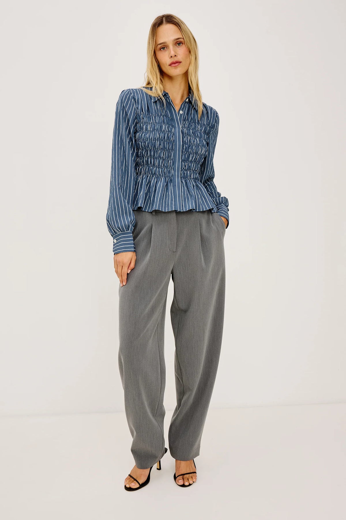 Bradshaw-Indigo Stripe