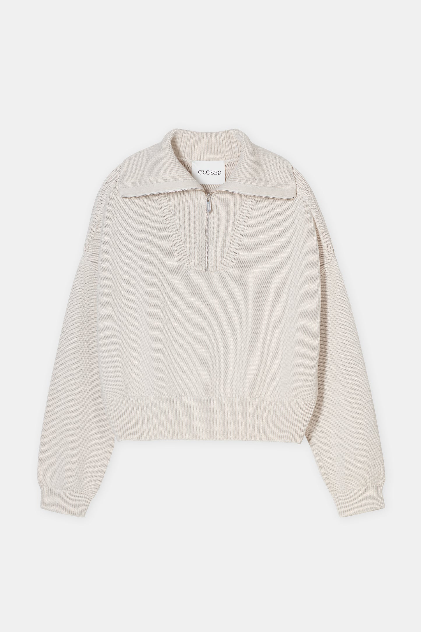 Cropped Troyer Sweater