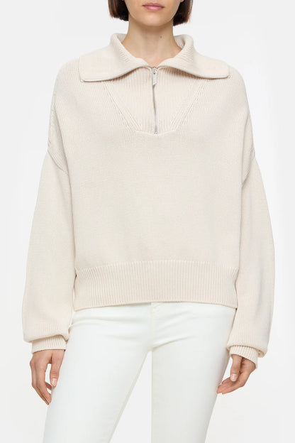 Cropped Troyer Sweater