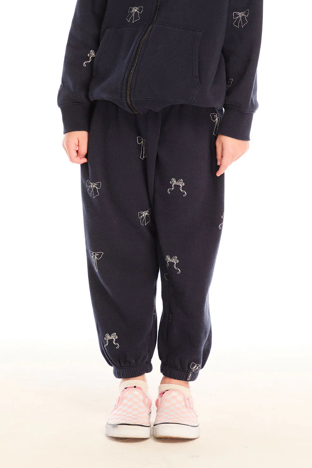 Tossed Glitter Bow Pants