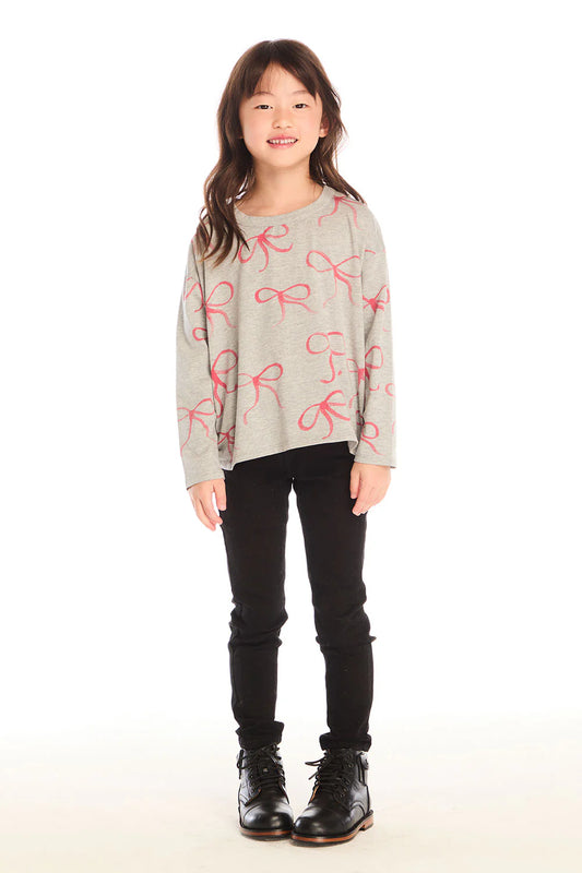 Red Bows Long Sleeve