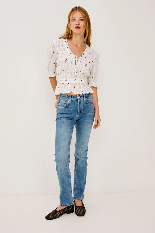 Fontaine Top-Wht