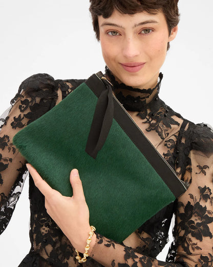Flat Clutch-bottle green