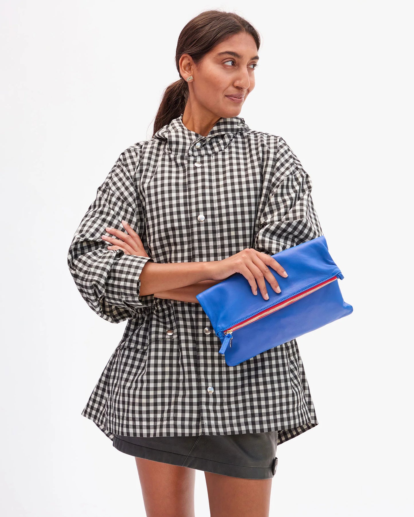 Foldover Clutch Electric Blue