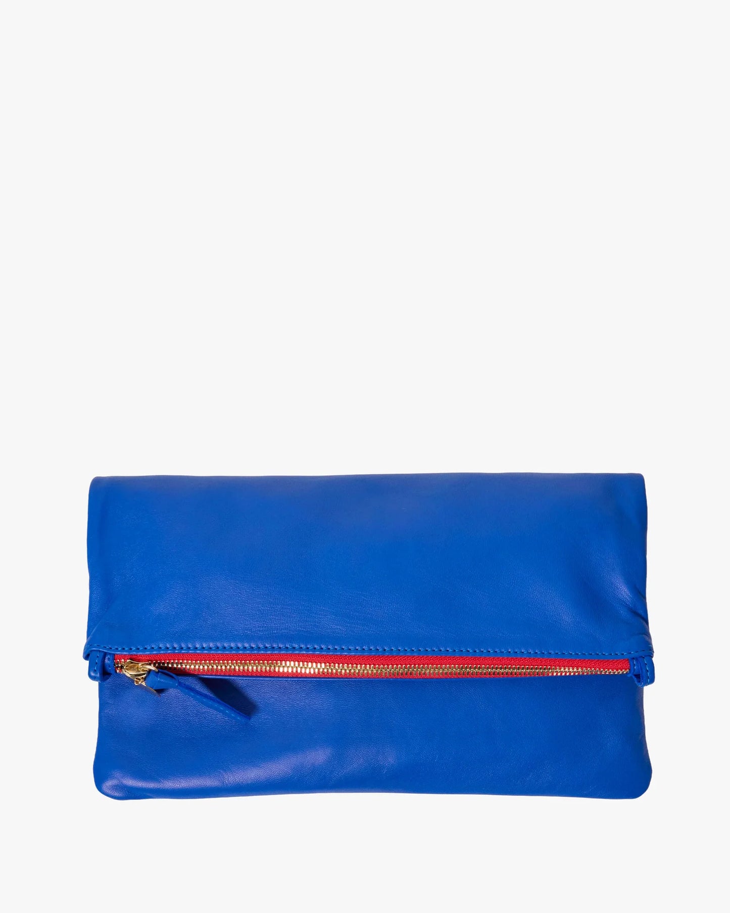 Foldover Clutch Electric Blue