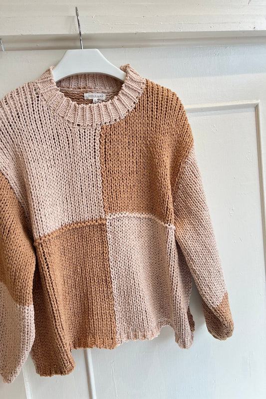 Oversized Check Sweater