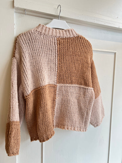 Oversized Check Sweater