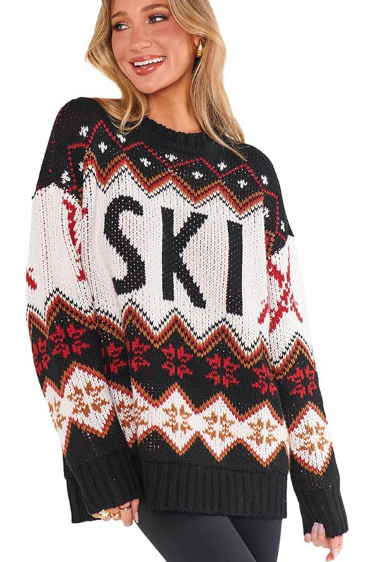 Ski In Sweater