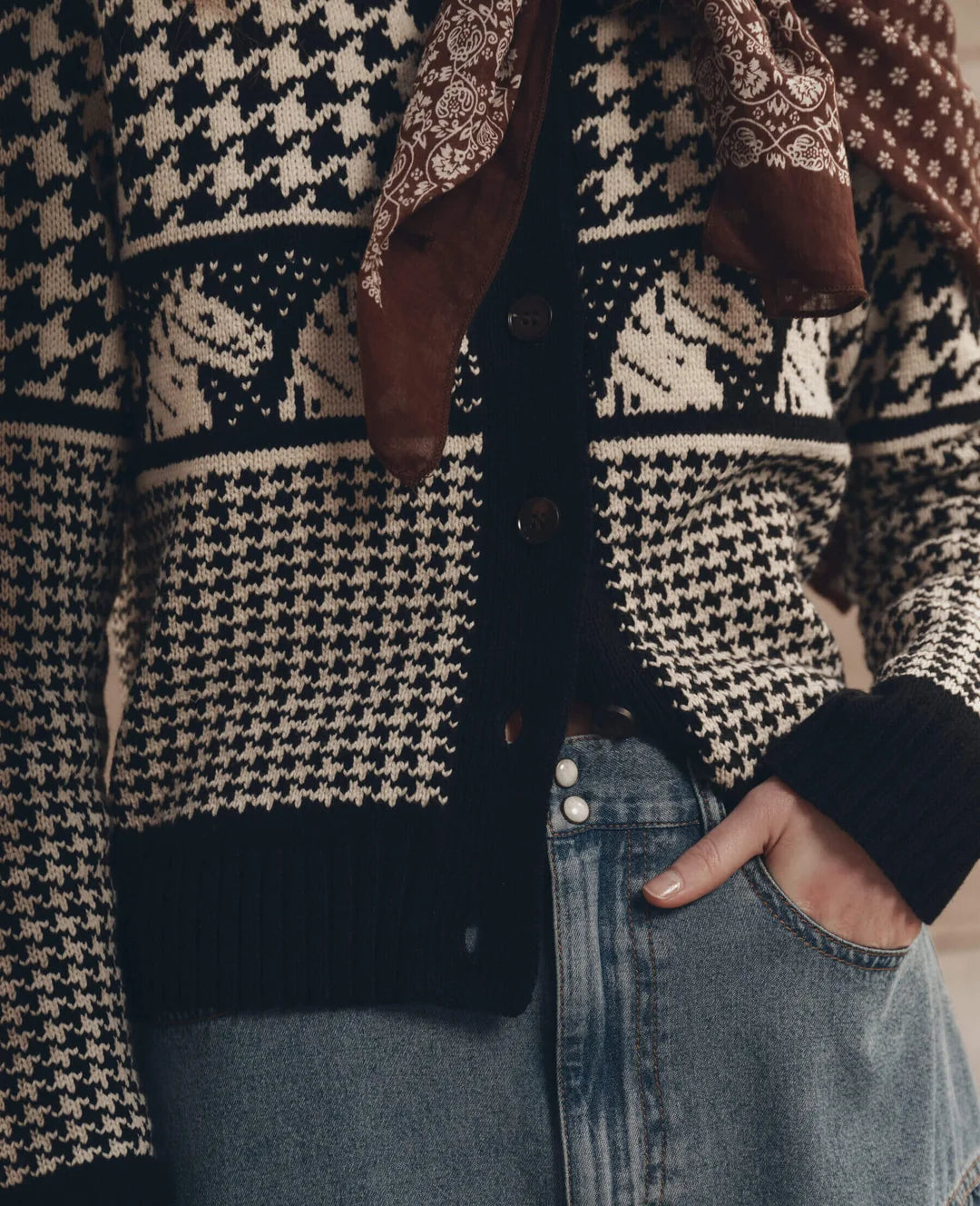 Pony Cardigan-Blk