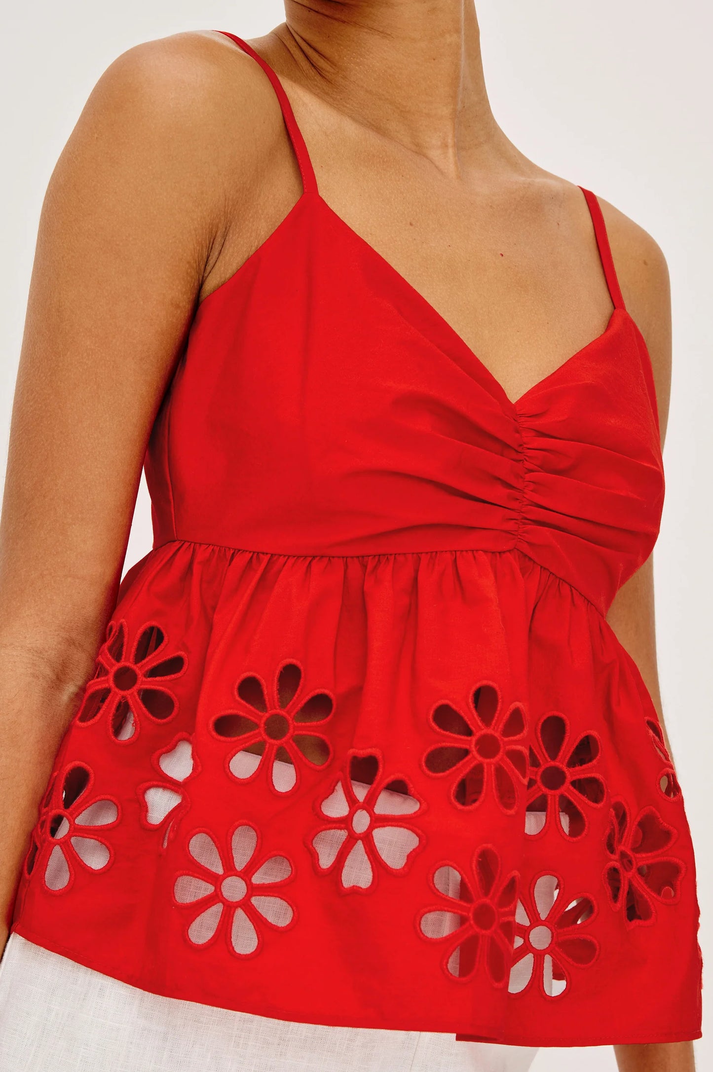 Meru Top-Scarlet