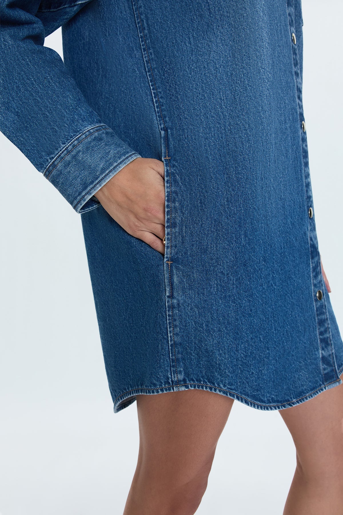 elle denim dress Eileen Belted Halter Denim Dress