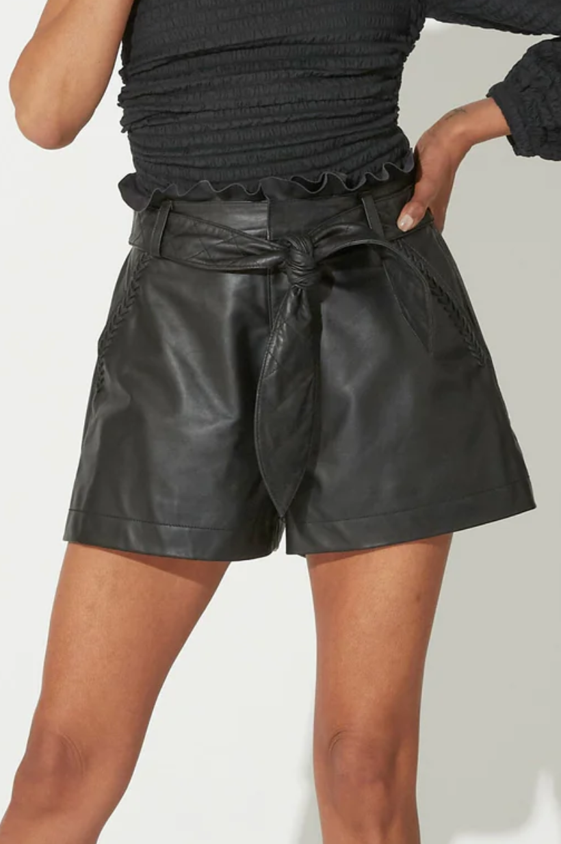 Alva Leather Shorts