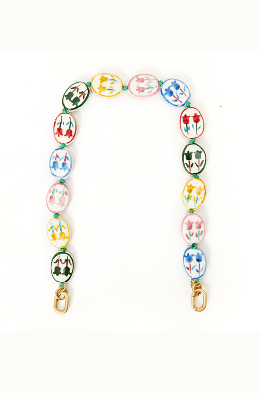 Porcelain Flower Shortie Strap