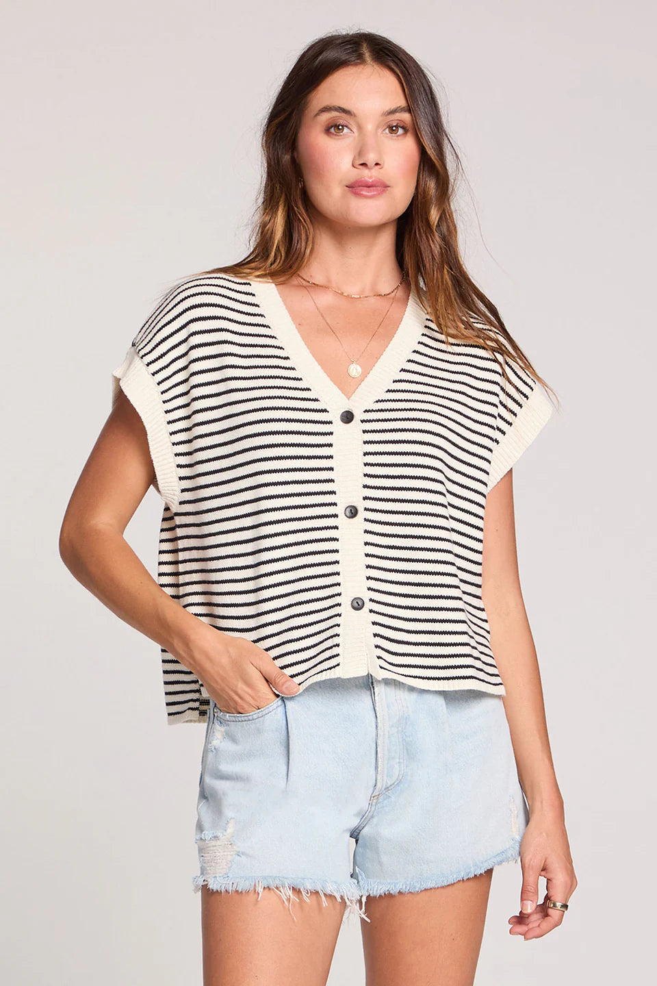 Betsey Sweater Tank-salt