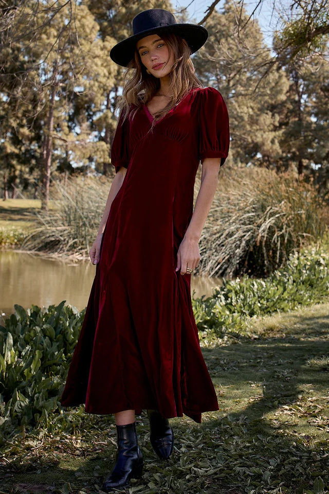 Lorin Midi-burgundy