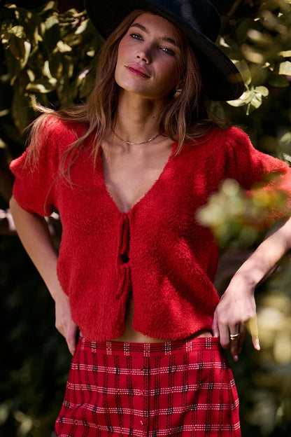 Aeris Sweater Crimson