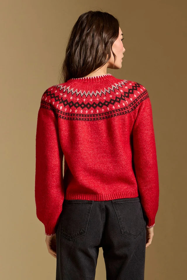 Joss Sweater-Crimson
