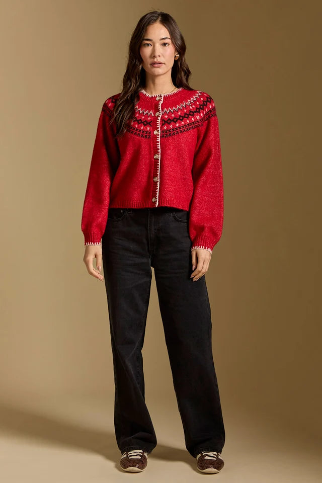 Joss Sweater-Crimson